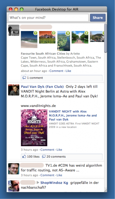 Facebook Desktop for AIR