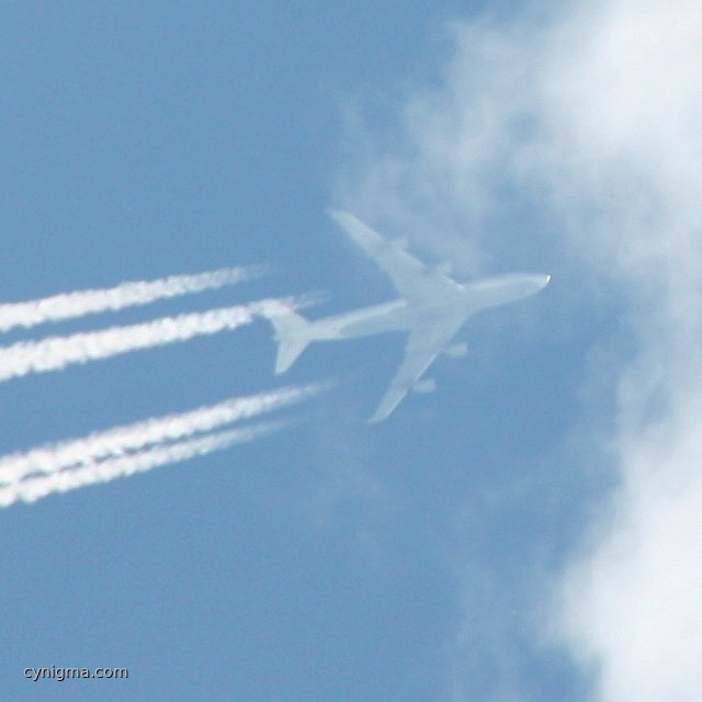 Boeing 747 über TF