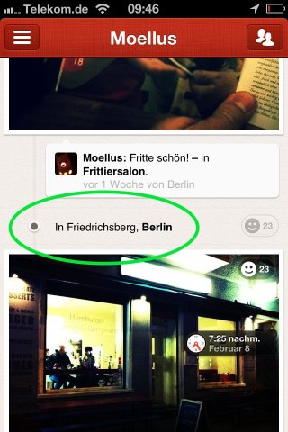 Screenshot Path mit Friedrichsberg Location