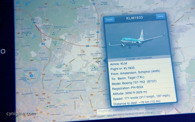 Flightradar24 Pro aufm PoserPad