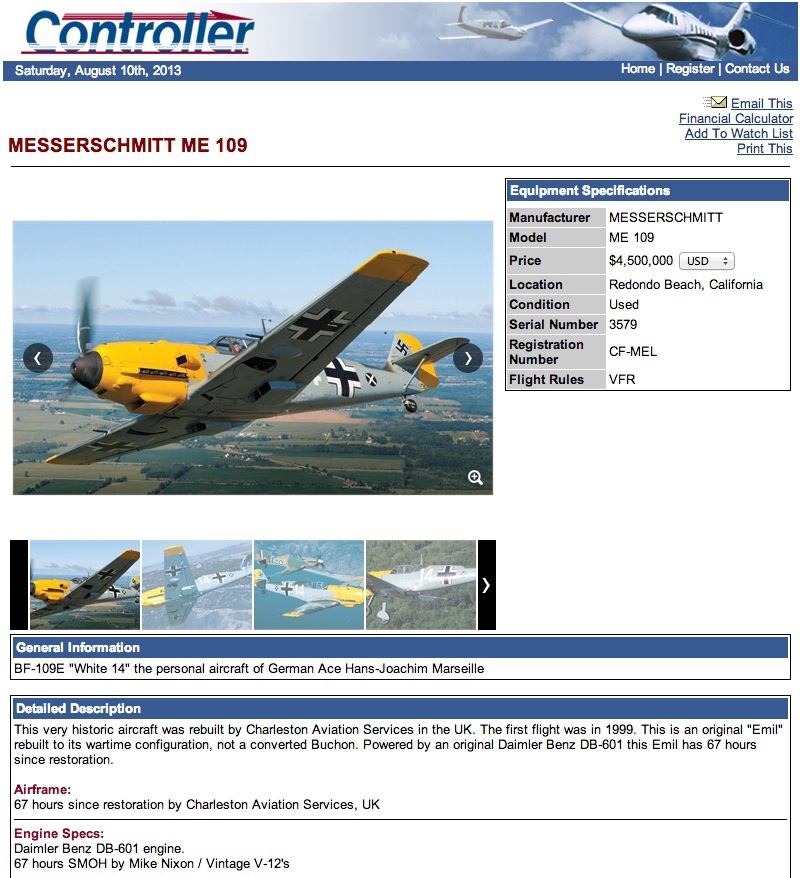 messerschmitt-bf-109-white-14-for-sale
