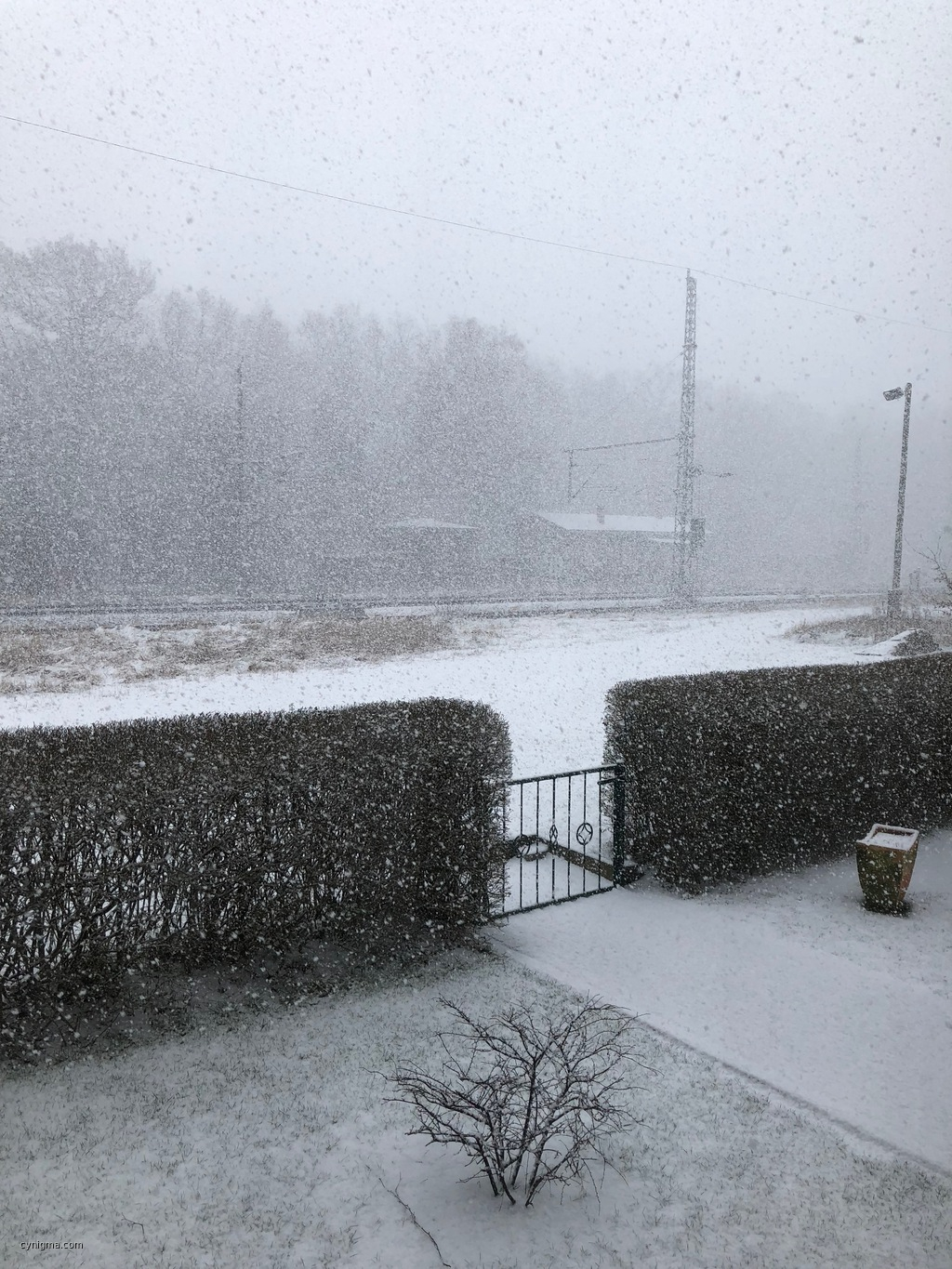 neulich im Nordosten Brandenburgs: Schnee