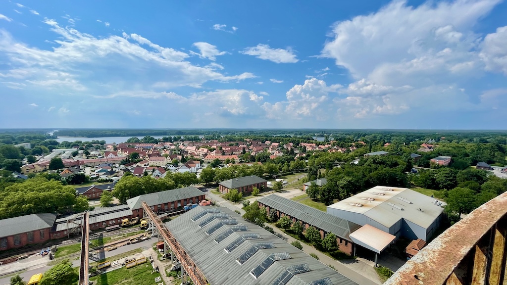 Blick vom Wasserturm in und auf Kirchmöser